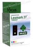 Lexmark 10N0227 (#27) Tri-Color Remanufactured Inkjet Cartridge (140 page yield)