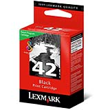 ..OEM Lexmark 18Y0142 (#42) Black, Return Program, Inkjet  Printer Cartridge