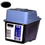 .HP C6614D (HP 20) Black RemanufacturedInkjet Cartridge
