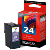 ..OEM Lexmark 18C1524 (#24) Tri-Color, Return Program, Printer Inkjet Cartridge
