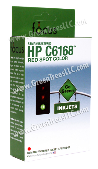 HP C6168A Red Spot Color Remanufactured Inkjet Cartridge (42 ml ink)