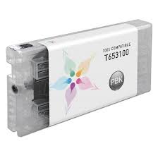 Epson T653100 Photo Black Remanufactured Pigment Ink Cartridge (200 ml)