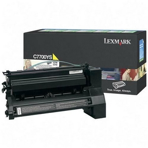 ..OEM Lexmark C7700YS Yellow, Return Program, Print Cartridge (6,000 page yield)