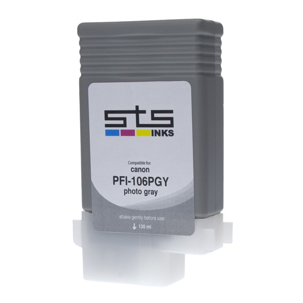 .Canon PFI-106PGY Photo Gray Compatible Pigment Ink Cartridge (130 ml)