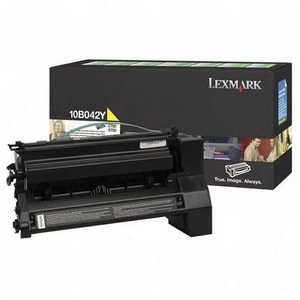 ..OEM Lexmark 10B042Y Yellow, Hi-Yield, Return Program, Toner Cartridge (15,000 page yield)