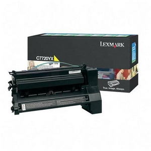 ..OEM Lexmark C7720YX Yellow, Extra Hi-Yield, Return Program, Print Cartridge (15,000 page yield)