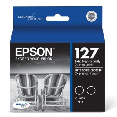 ..OEM Epson T127120-D2 Black, Extra Hi-Yield, (2) Combo Pack, Ink Cartridges