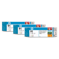 ..OEM HP C9482A (HP 91) Light Gray, 3 Pack, Inkjet Printer Cartridges