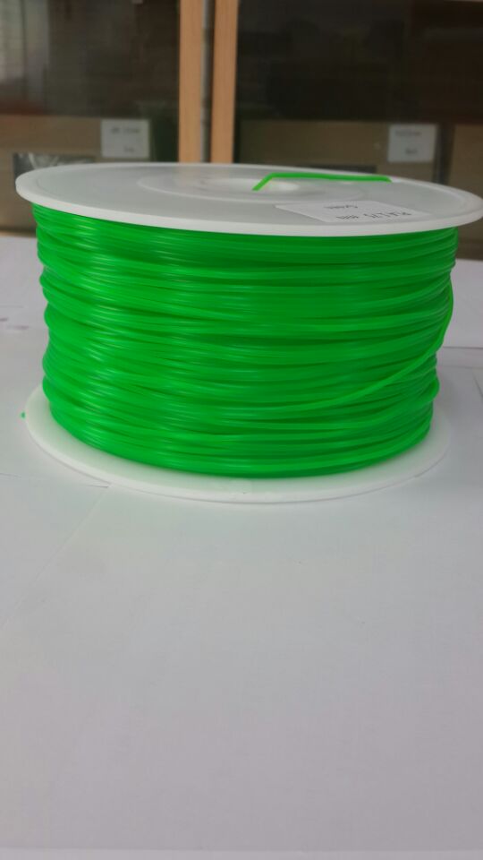 Transparent Green 3D Printing 1.75mm PLA Filament Roll