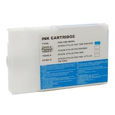 Epson T545200 Cyan Dye Remanufactured Ink Tank, 110 mi