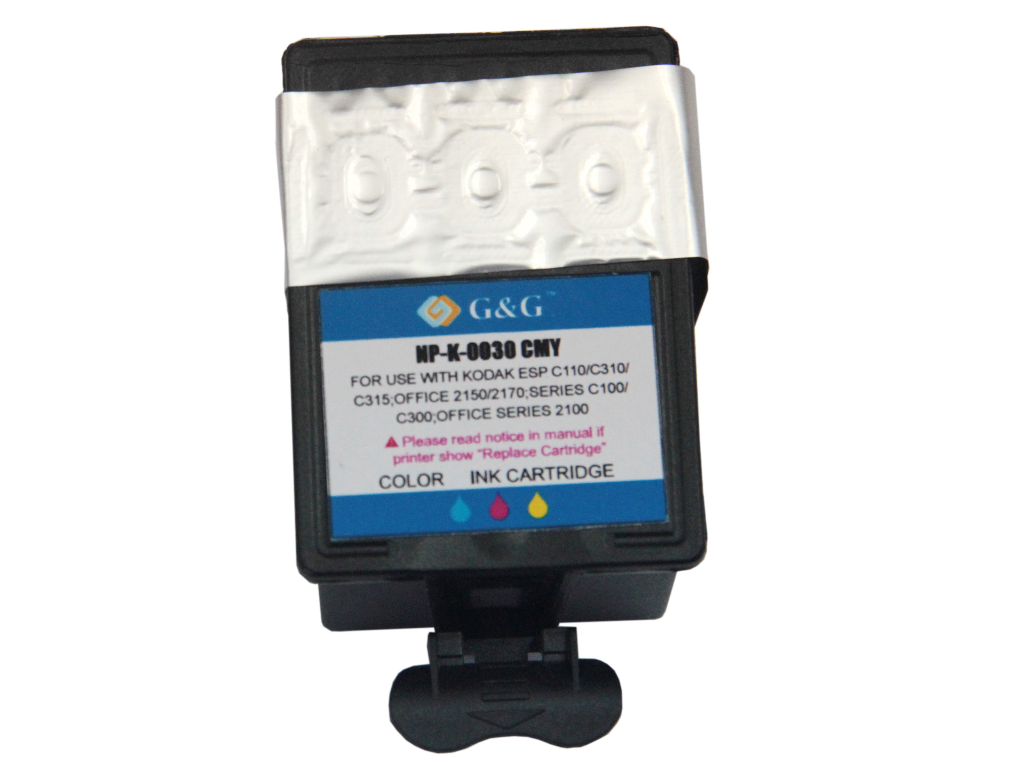 .Kodak 1341080 (Type 30XL) Color, Hi-Yield, Compatible Ink Cartridge (550 page yield)