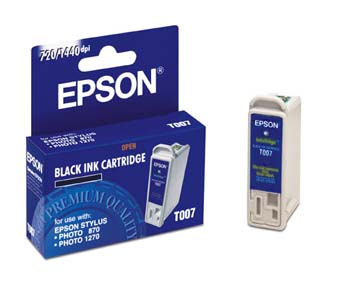 ..OEM Epson T007201 Black Ink Jet Cartridge (370 page yield)