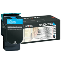 ..OEM Lexmark C540H2CG Cyan, Hi-Yield, Toner Cartridge (2,000 page yield)