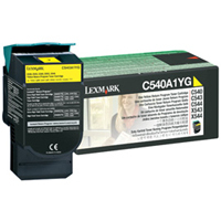 ..OEM Lexmark C540A1YG Yellow, Return Program, Toner Cartridge (1,000 page yield)