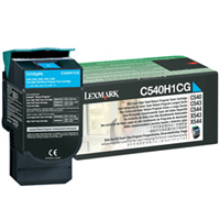 ..OEM Lexmark C540H1CG Cyan, Hi-Yield, Return Program, Toner Cartridge (2,000 page yield)