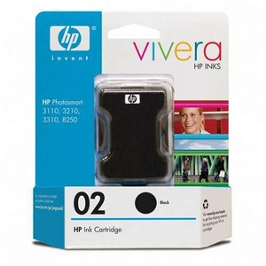 ..OEM HP C8721WN (HP 02) Black, Hi-Yield, Ink Cartridge (480 page yield)