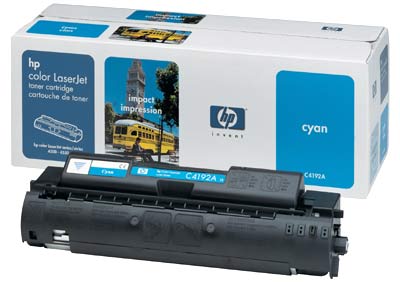 ..OEM HP C4192A Cyan Toner Cartridge (6,000 page yield)