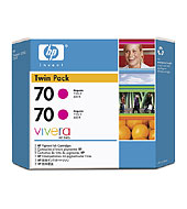 ..OEM HP CB344A (HP 70) Magenta, Twin Pack, Ink Cartridges