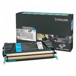 ..OEM Lexmark C5240CH Cyan, Hi-Yield, Return Program, Laser Toner (5,000 page yield)