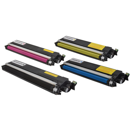 Brother TN-229XL 4-Pack Hi-Yield, BK,C,M,Y Compatible Toner Cartridges (3,000 page yield)