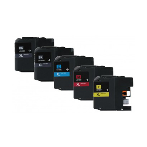 .Brother LC-103 Compatible Combo (2BK/C/M/Y) Inkjet Cartridges Box