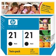 ..OEM HP C9508FN (HP 21) Black, 2 Pack, Inkjet Printer Cartridges (150 x 2 page yield)