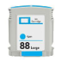 .HP C9391AN (HP 88XL) Cyan, Hi-Yield, Remanufactured Inkjet Cartridge (1,700 page yield)