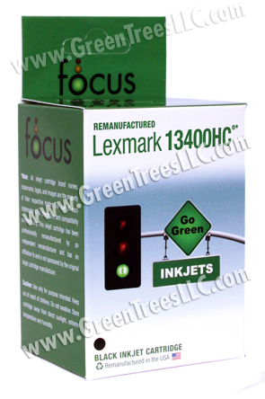Lexmark 13400HC (#400) Black Remanufactured Inkjet Cartridge