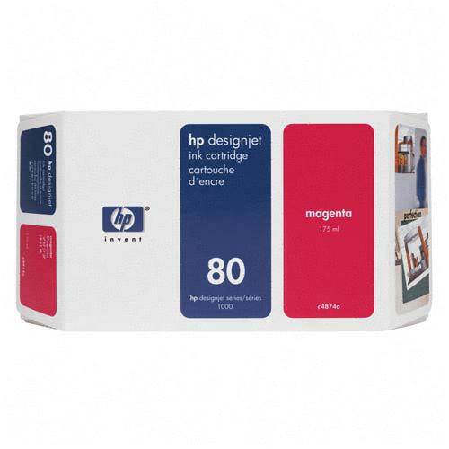 ..OEM HP C4874A (HP 80) Magenta Ink Cartridge, 175 ml