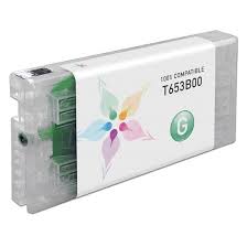 Epson T653B00 Green Remanufactured Pigment Ink Cartridge (200 ml)