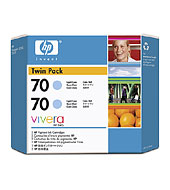 ..OEM HP CB351A (HP 70) Light Cyan, Twin Pack, Ink Cartridges