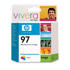 ..OEM HP C9363WN (HP 97) Tri-Color, Hi-Yield, Print Cartridge (450 page yield)