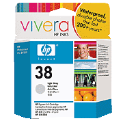 ..OEM HP C9414A (HP 38) Light Gray Inkjet Printer Cartridge (320 page yield)