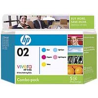 ..OEM HP CC604FN (HP 02) Color, Combo Pack, Inkjet Printer Cartridges