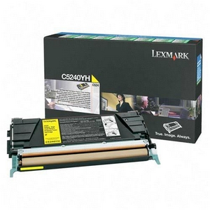 ..OEM Lexmark C5240YH Yellow, High Yield, Return Program, Laser Toner (5,000 page yield)