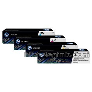 ..OEM HP CE315A (HP 126A) Color Bundle (B,C,Y,M) Toner Cartridges