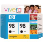 ..OEM HP C9514FN (HP 98) Black, 2 Pack, Inkjet Printer Cartridges (450 X 2 page yield)
